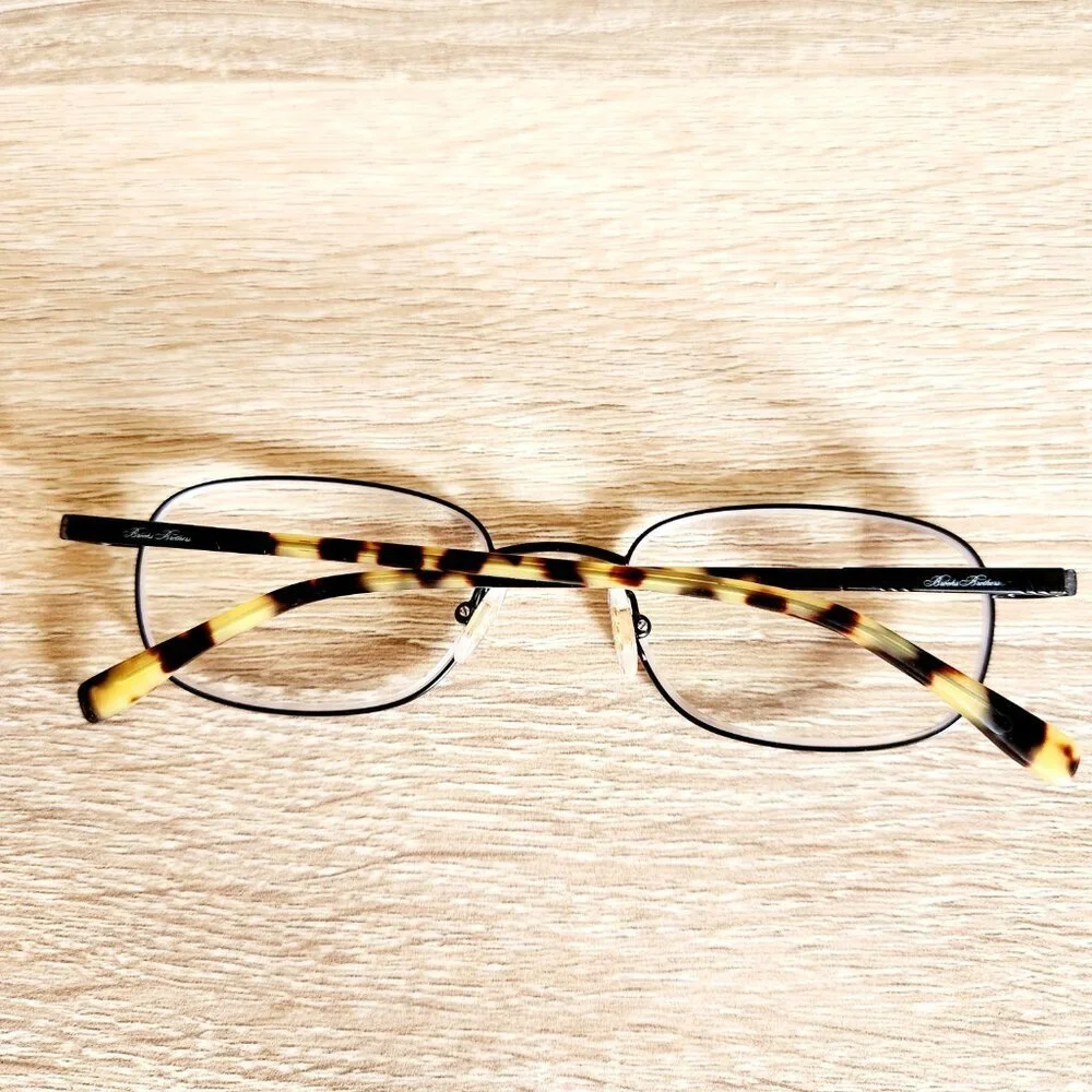 Brook Brothers BB 363 Prescription Eyeglasses in Satin Brown & Tortoise Shell
